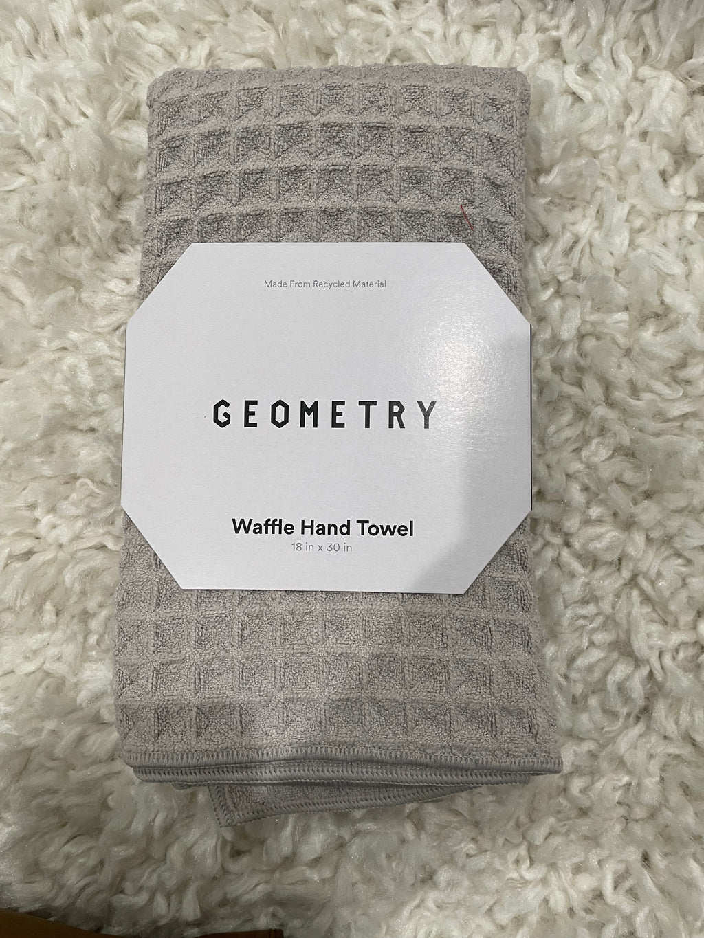 Geometry Waffle Hand Towel