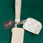 Dual Pouch Wristlet Keychain Wallet