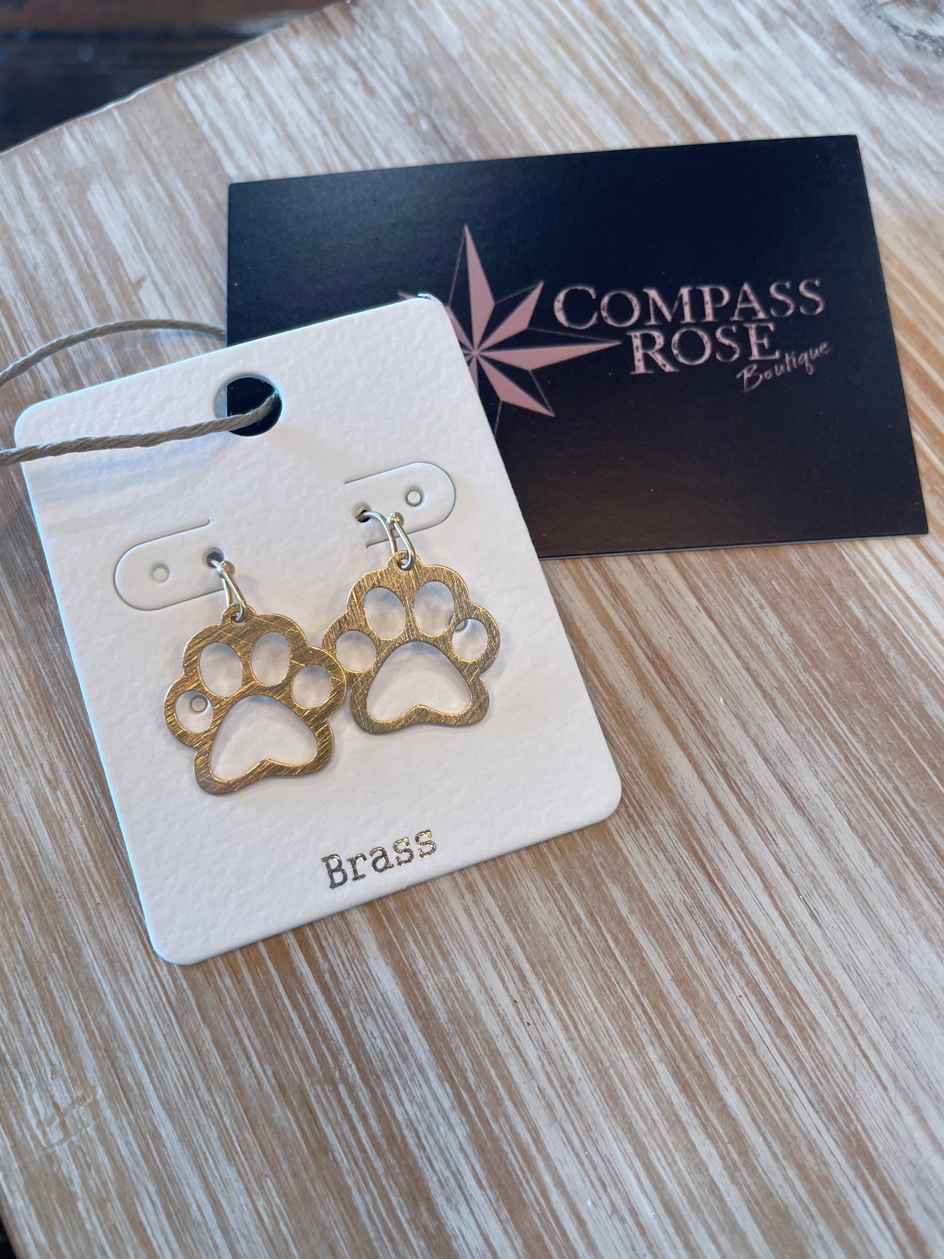 Paw Print Dangle Earrings