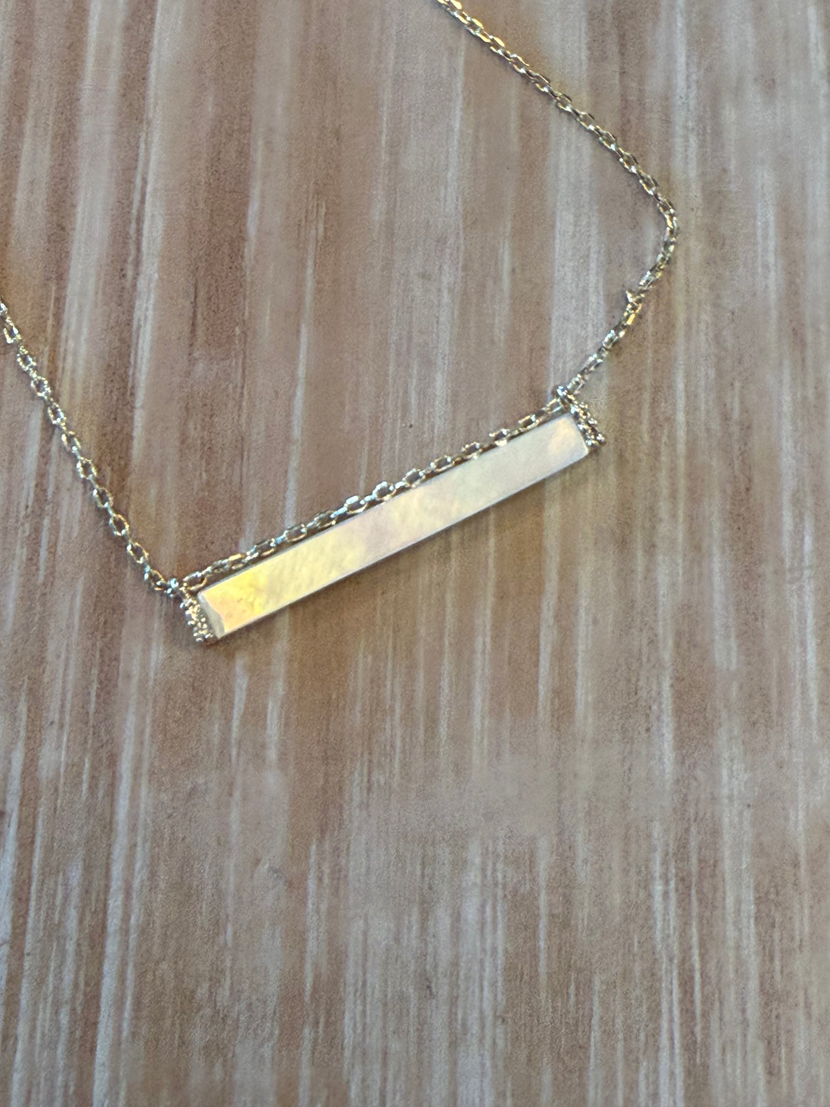 Mother of Pearl Bar Necklace