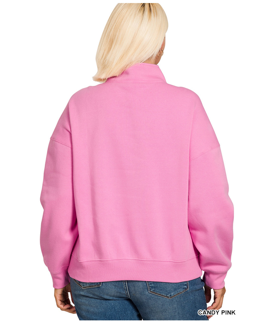 Fleece Half Zip Sweatshirt