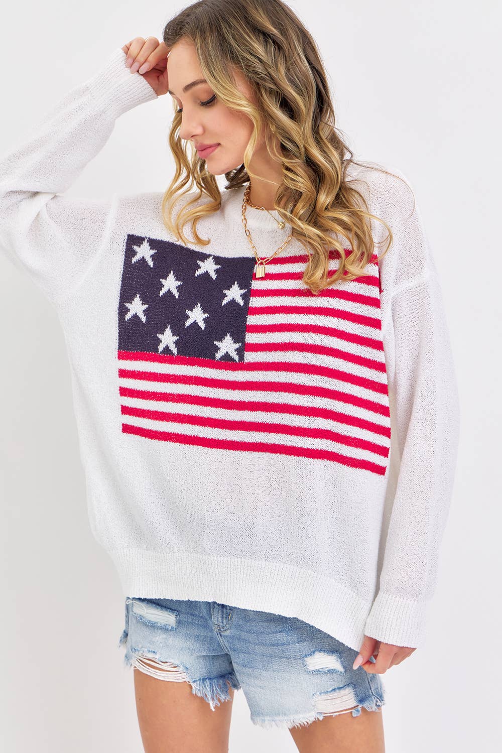 AMERICAN FLAG SWEATER