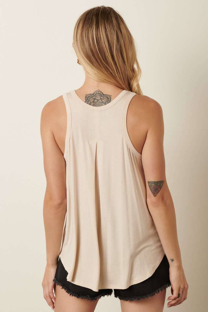 BAMBOO ROUND NECK TANK TOP