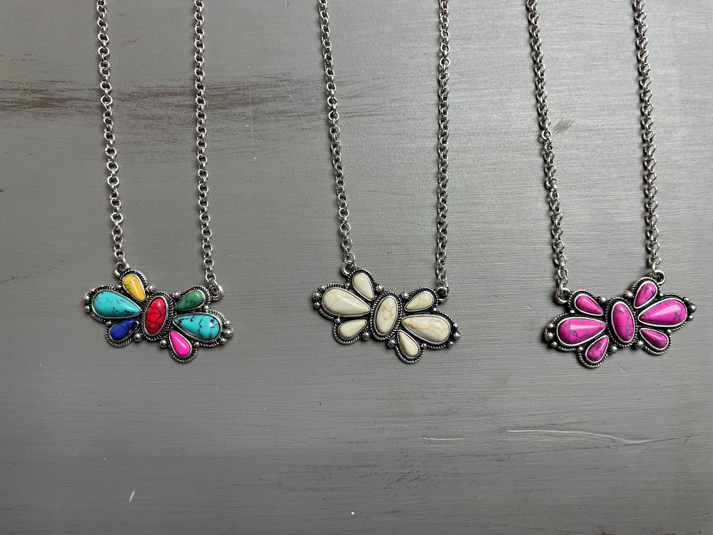 Flower Concho Necklace