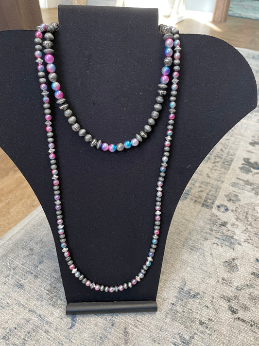 Western 2-Layered Bead Necklace