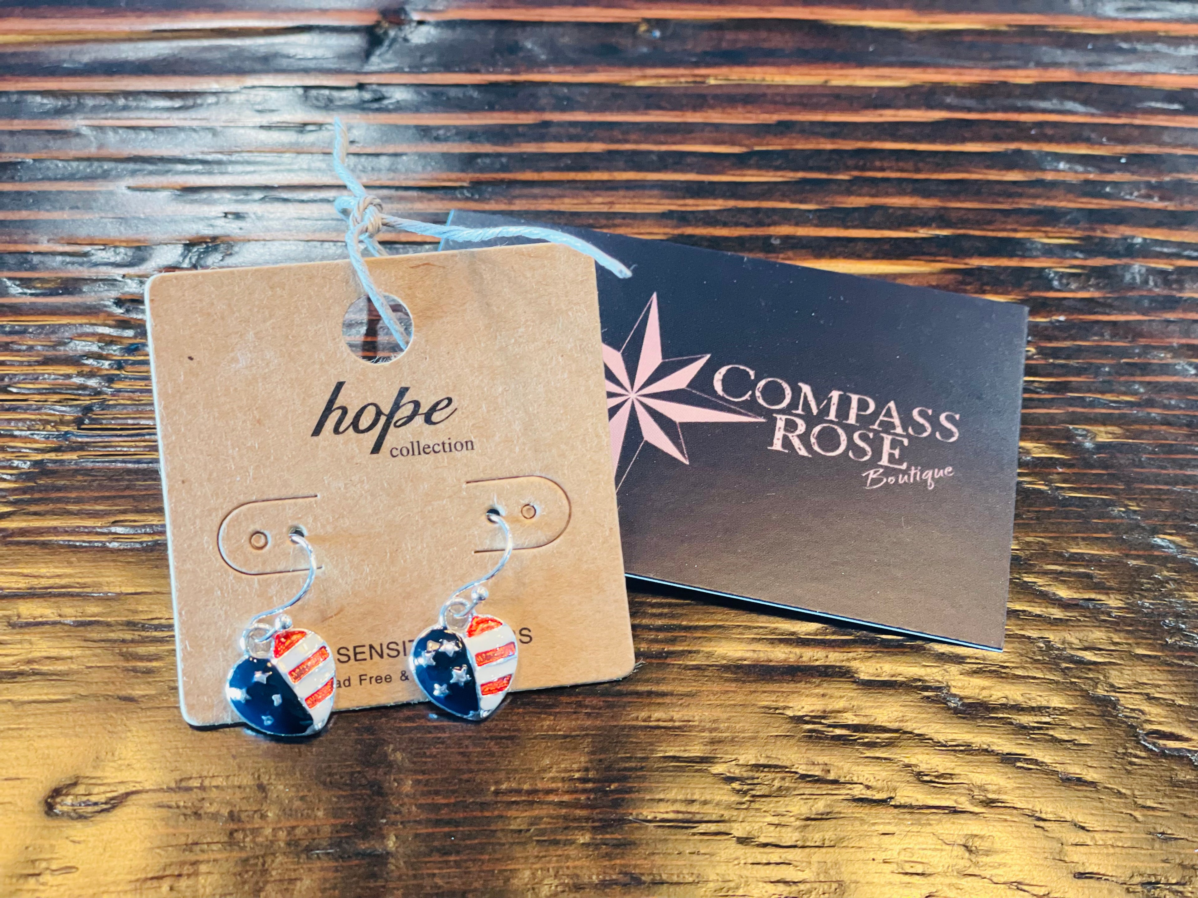 Americana Heart Earrings