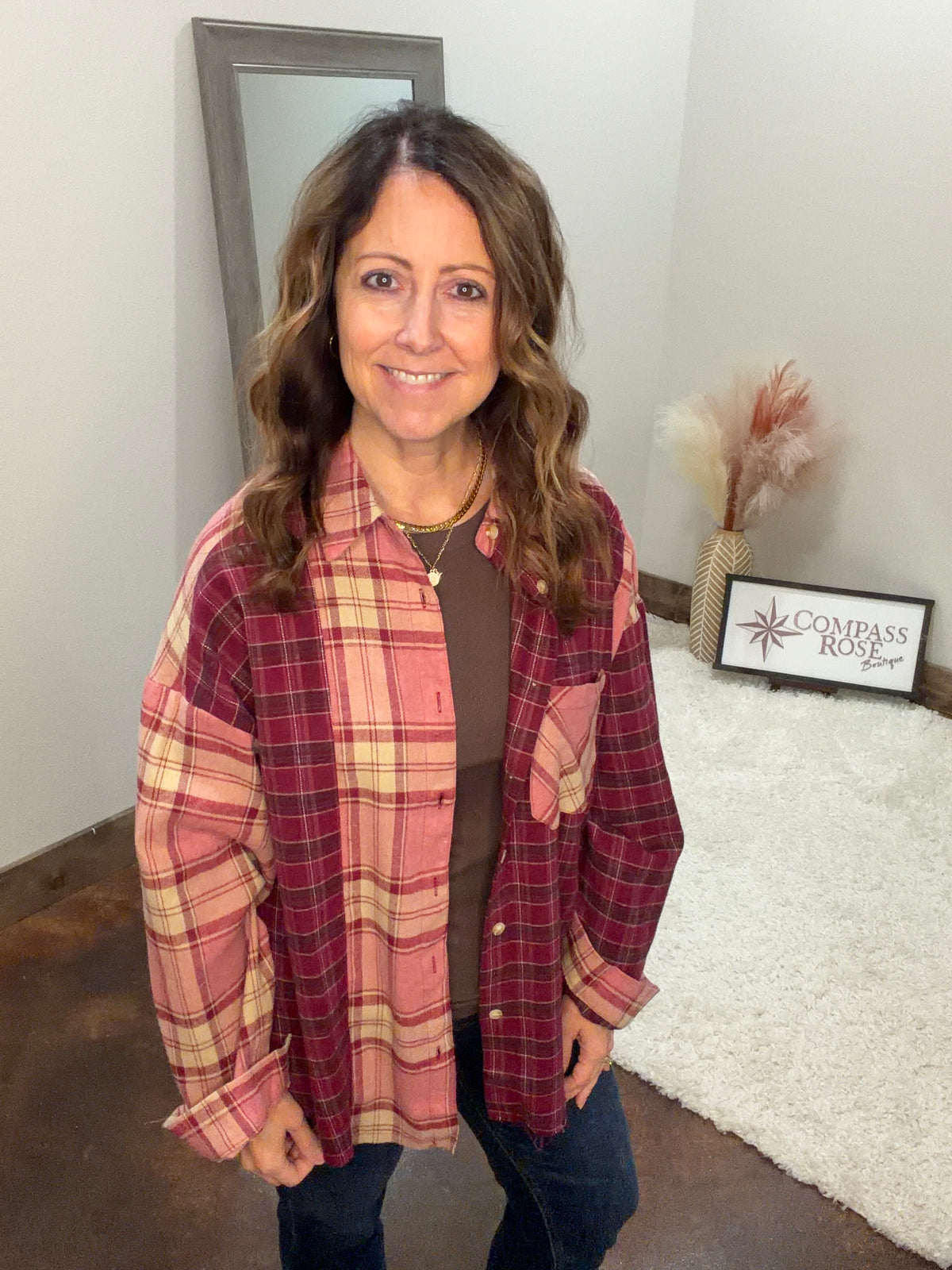 Kambrie Plaid Flannel Shirt