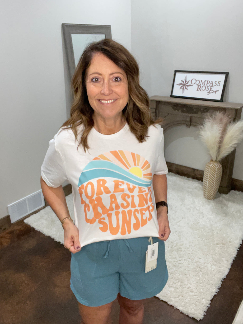 Double Gauze Drawstring Banded Hem Shorts