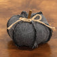 Dark Gray Chevron Pumpkin