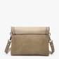 Sloane Flapover Crossbody w/ Whipstitch and Tassel