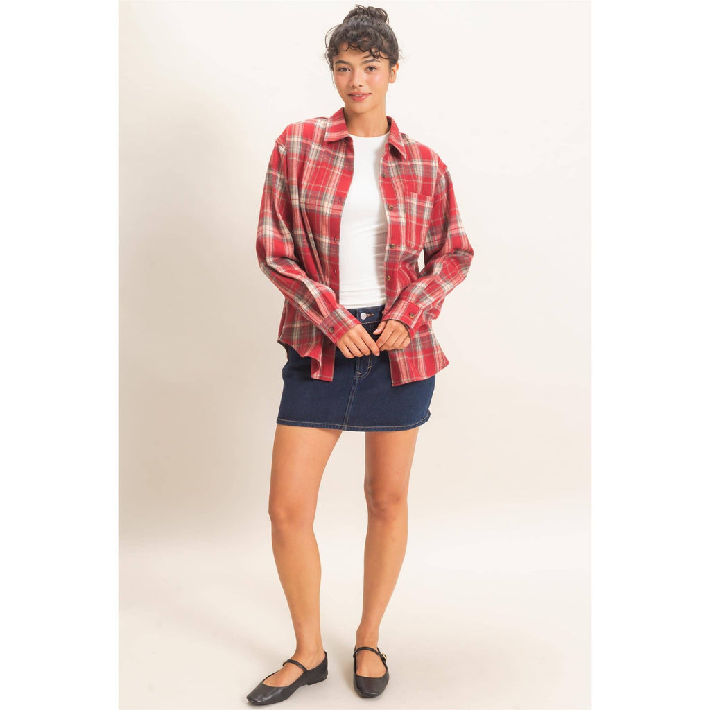 Plaid Long Sleeve Shirt