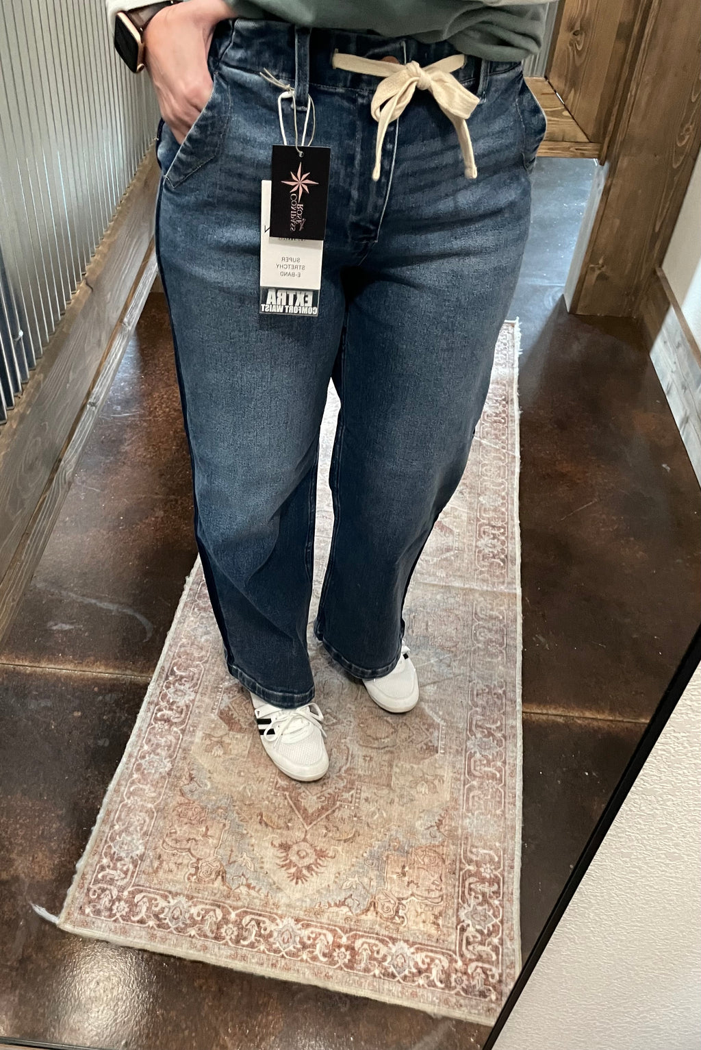 Risen Tummy Control HR Crop Wide Pants