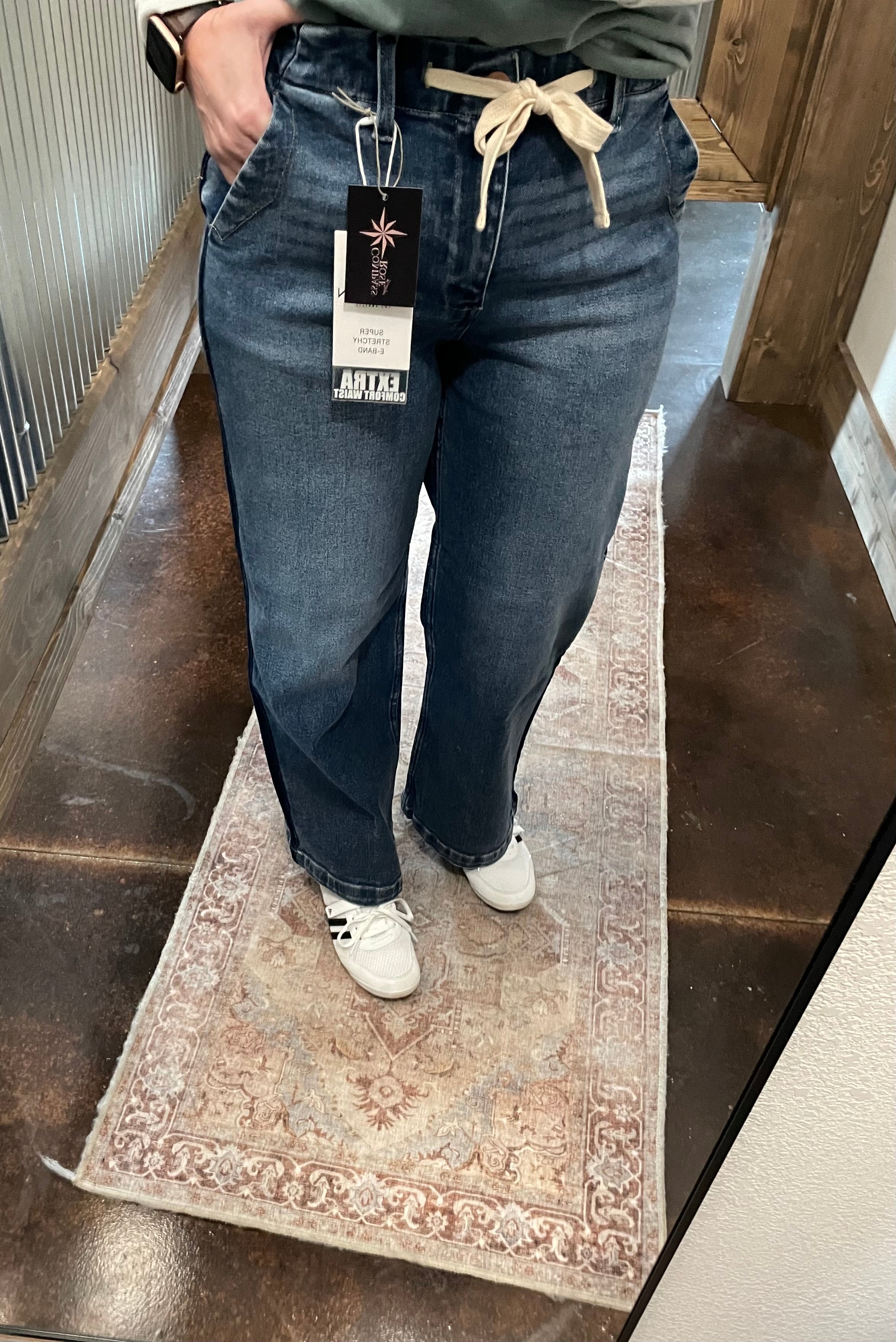 Risen Tummy Control HR Crop Wide Pants