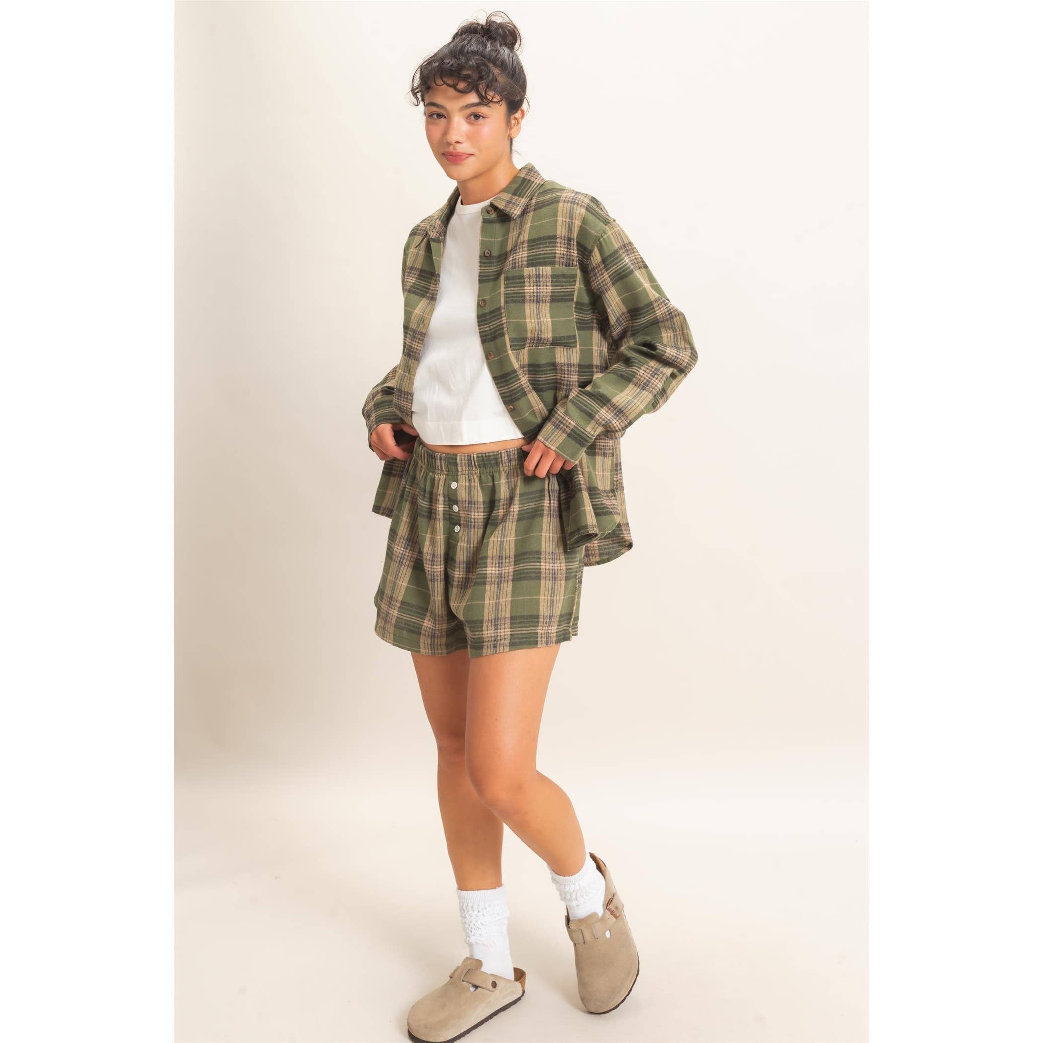 Plaid Long Sleeve Shirt