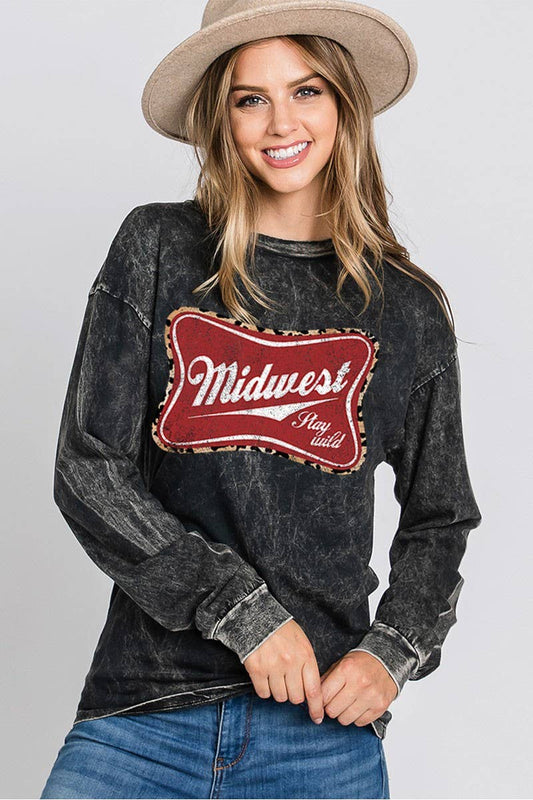 MIDWEST PLAY WILD GRAPHIC LONG SLEEVE