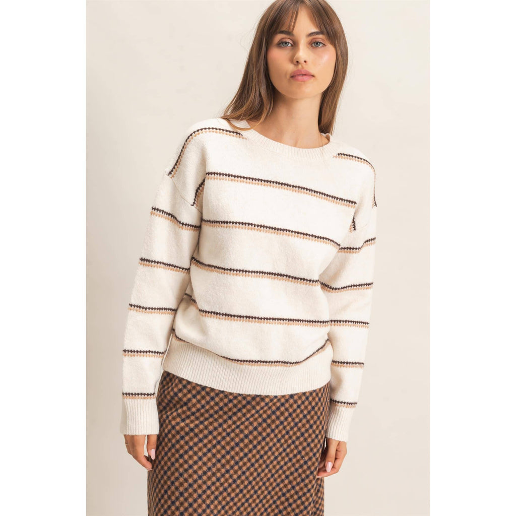 Striped Crew Neck Sweater