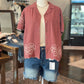 Linen Floral Top