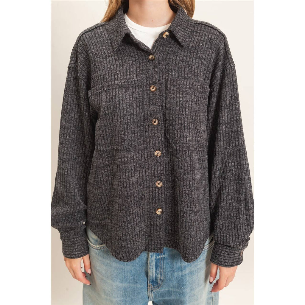 Corduroy Button-Up Shirt