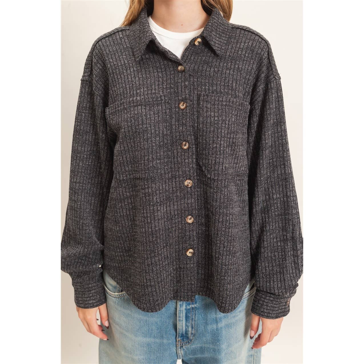 Corduroy Button-Up Shirt