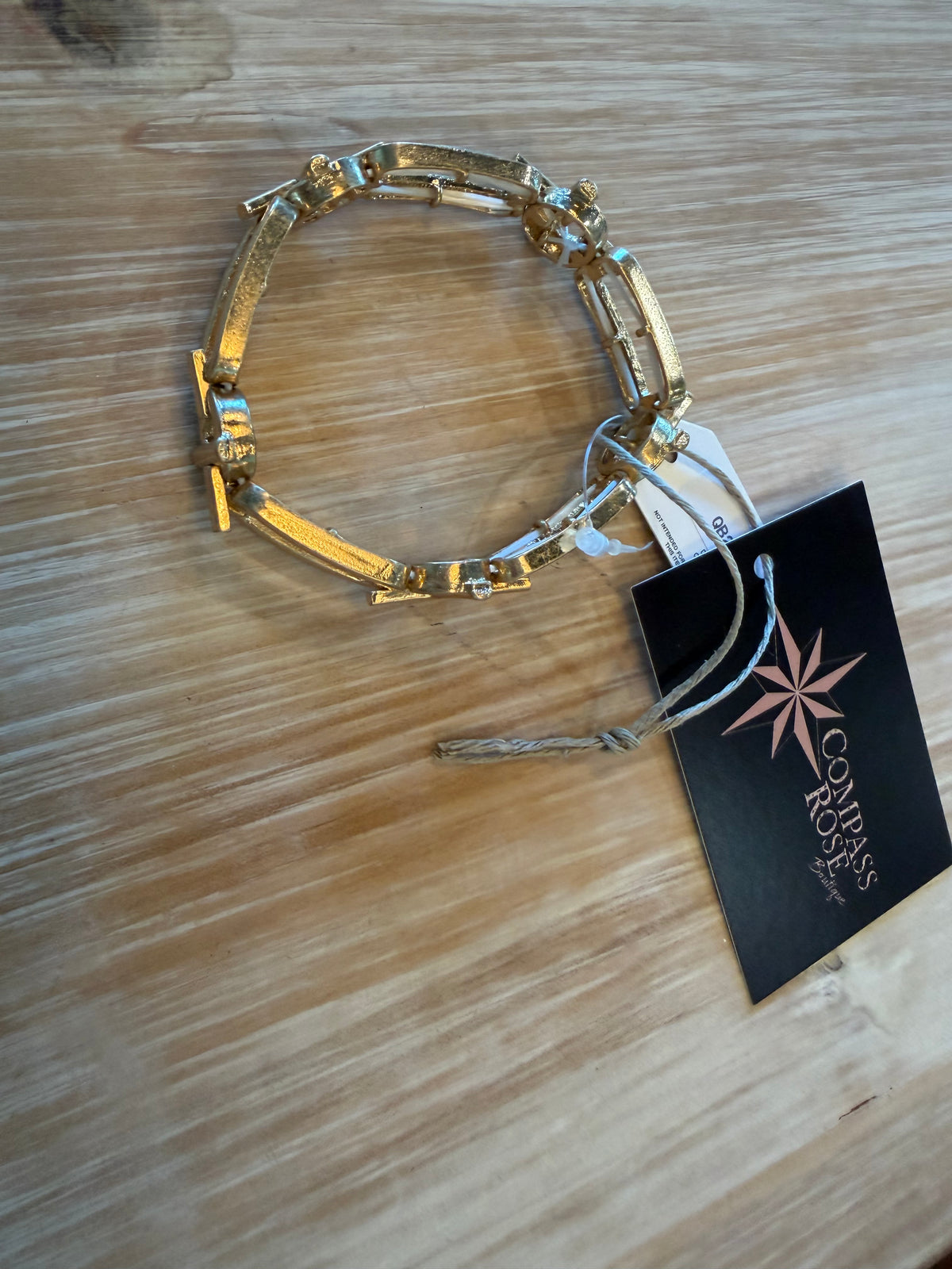 Gold Link Stretch Bracelet