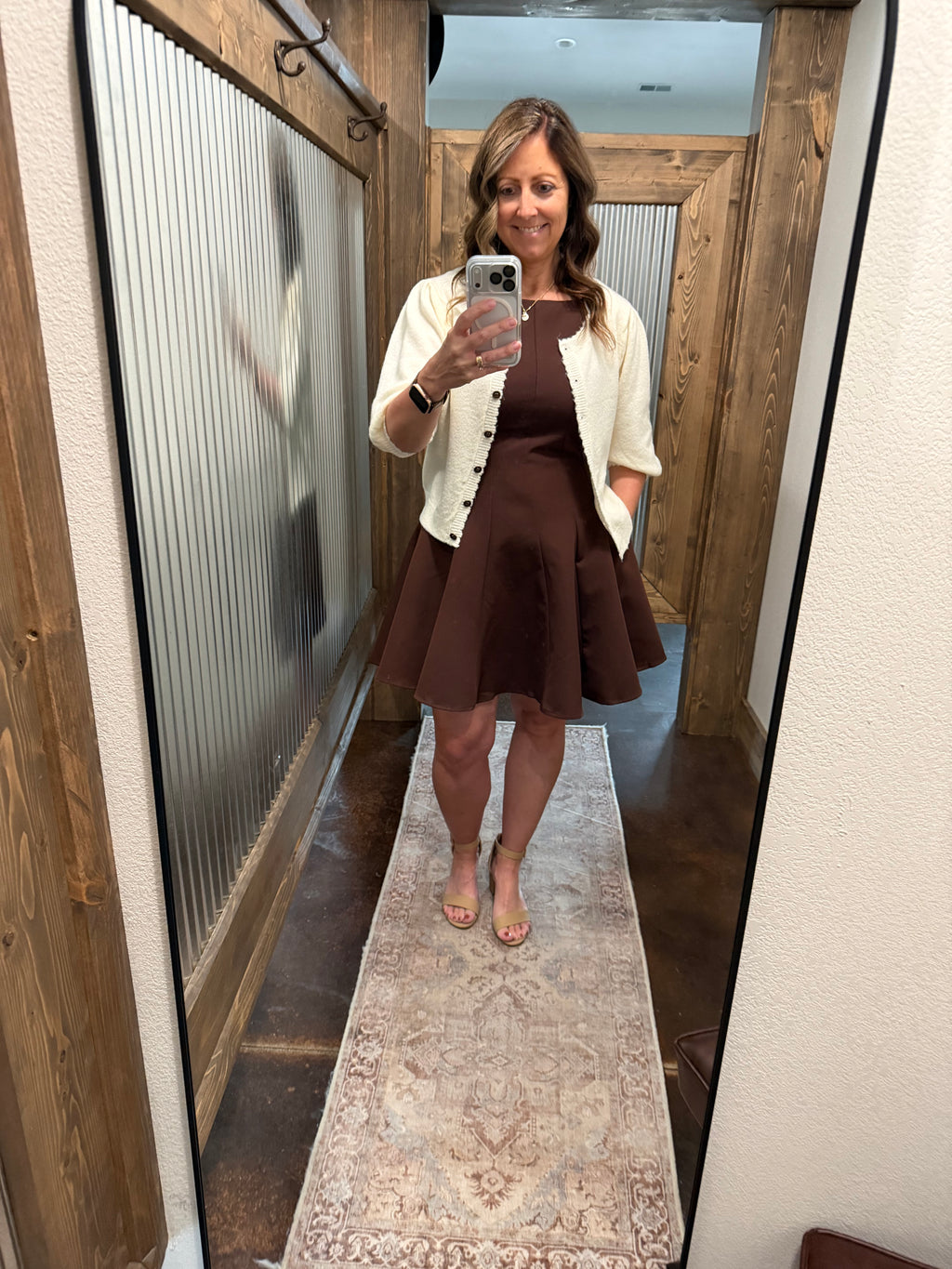 Sleeveless Fit And Flare Dress