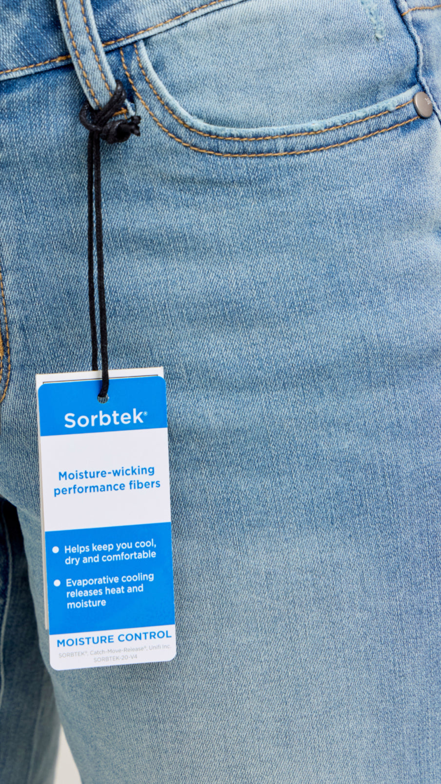 Judy Blue V-Front Cool Denim Cuff BF