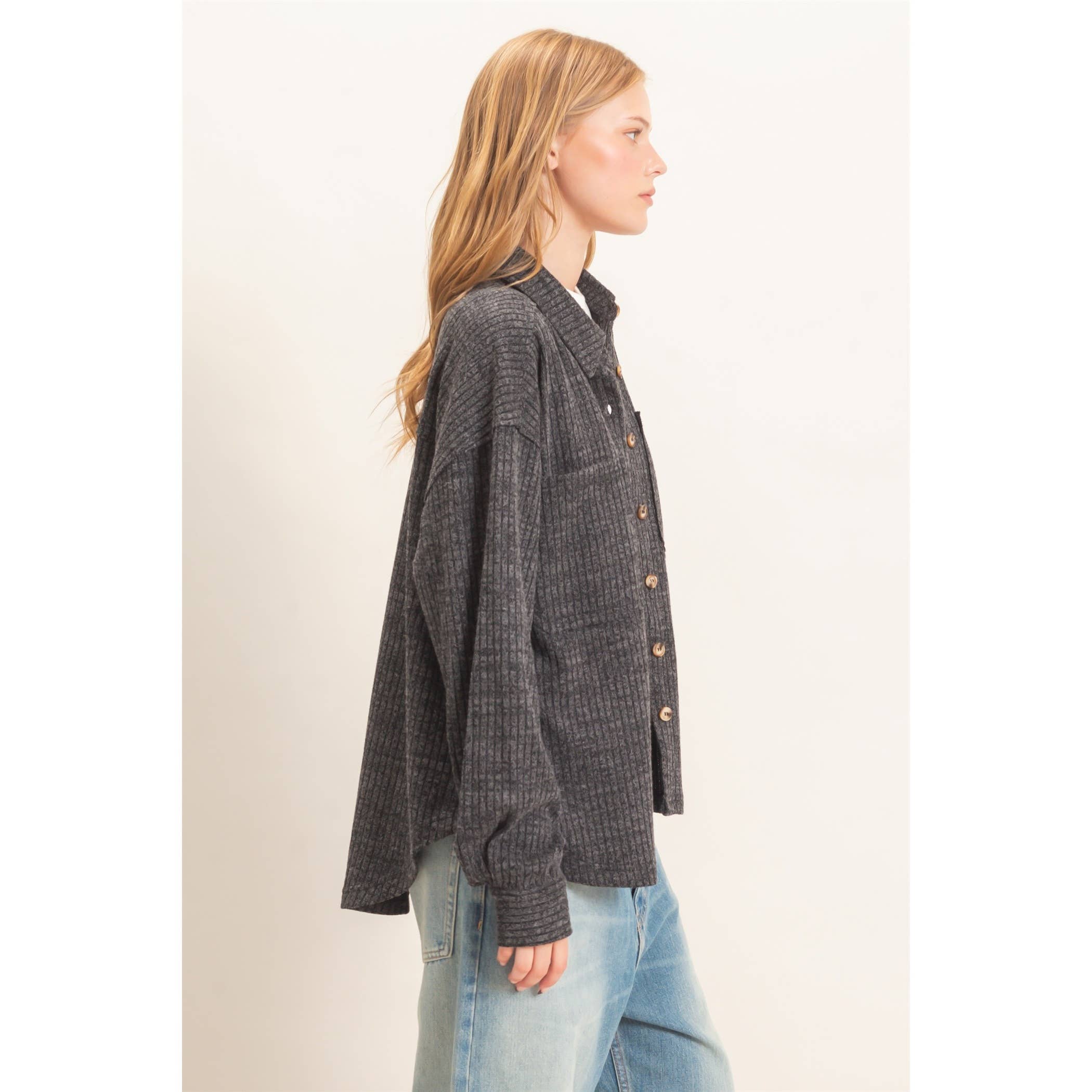 Corduroy Button-Up Shirt