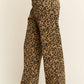 Leopard Print Denim Pants