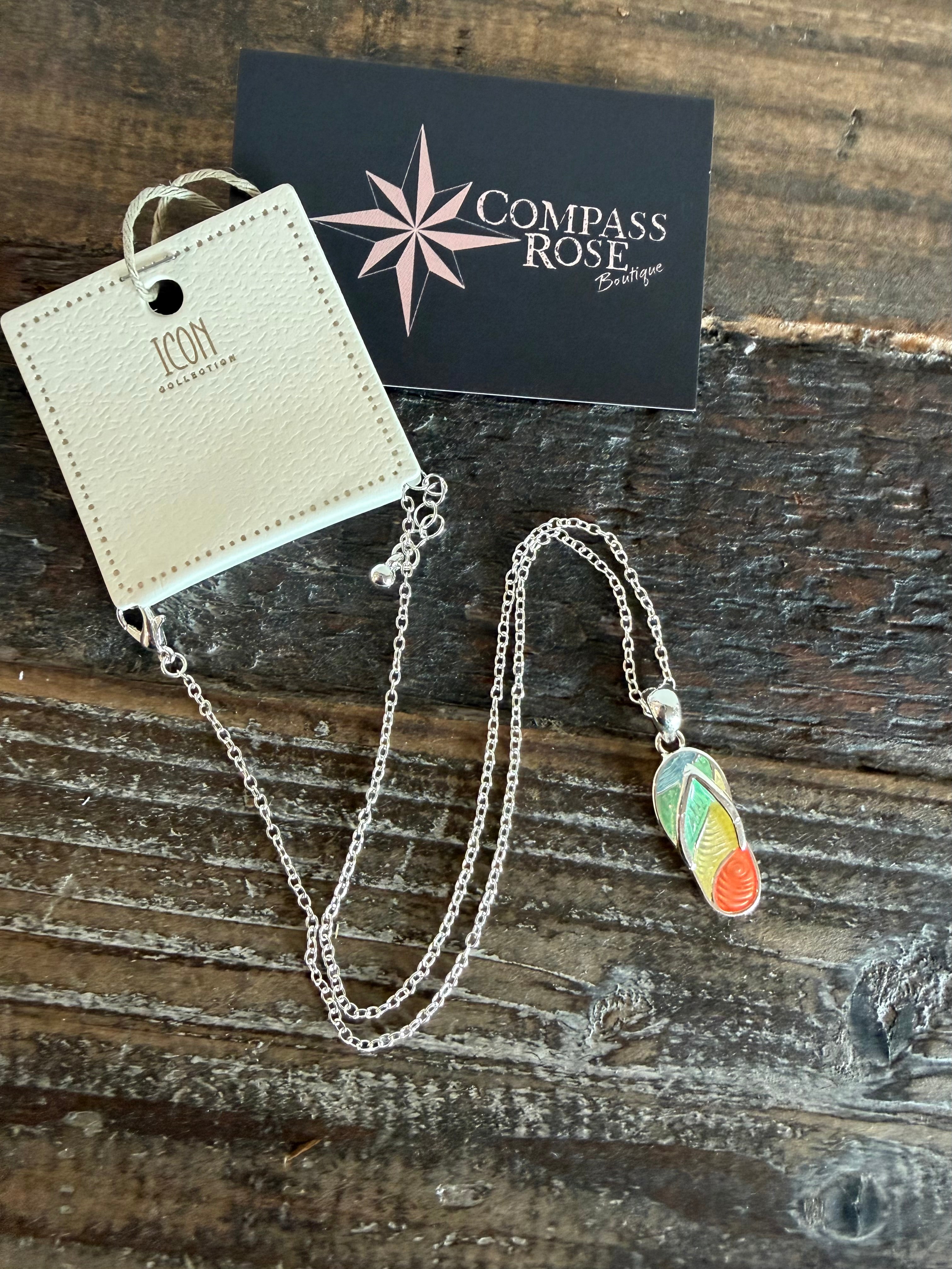 Flip Flop Pendant Necklace