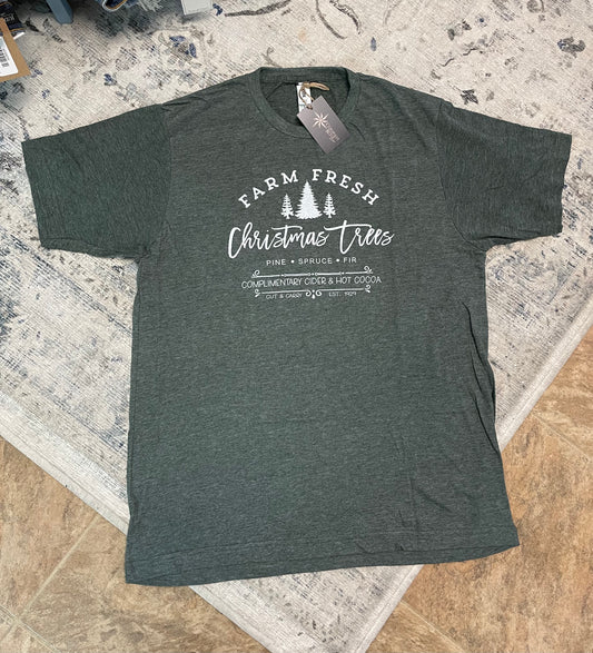 Farm Christmas Trees Graphic Tee