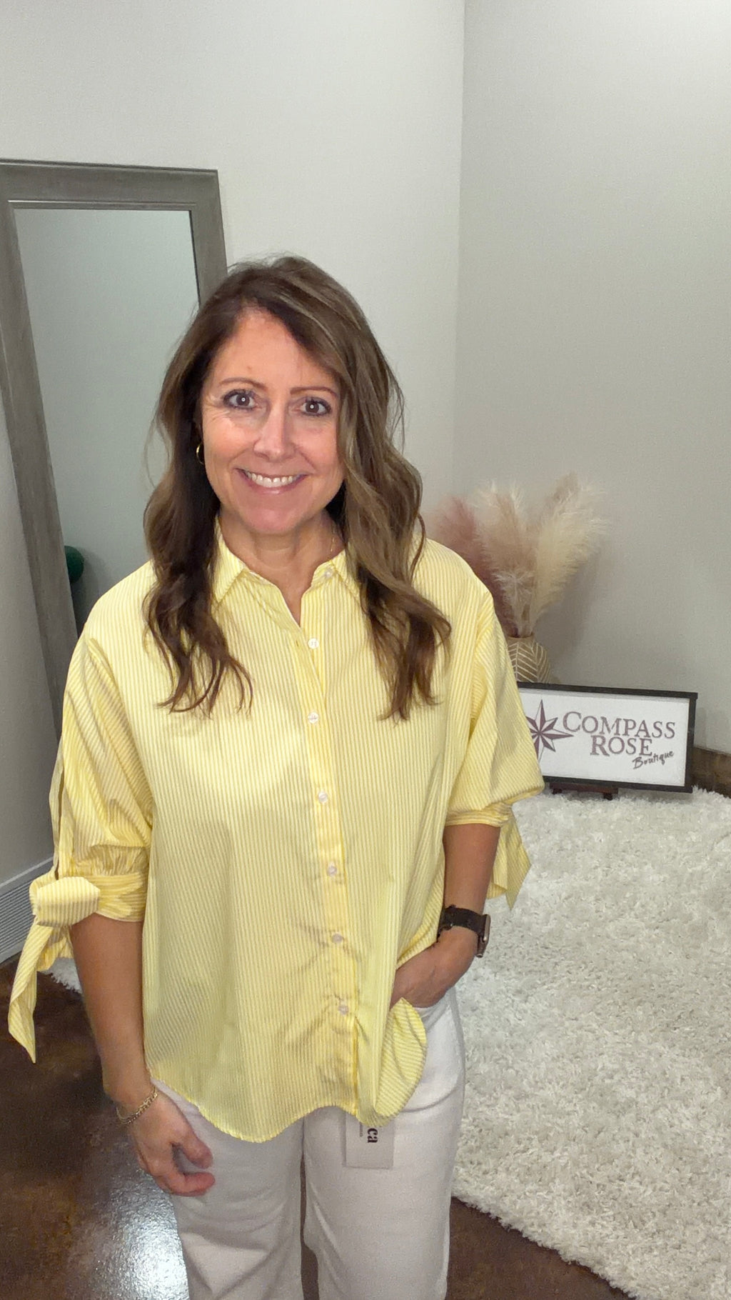 Bow Tie Sleeve Blouse