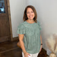Laurel Pleated Ruffle Blouse