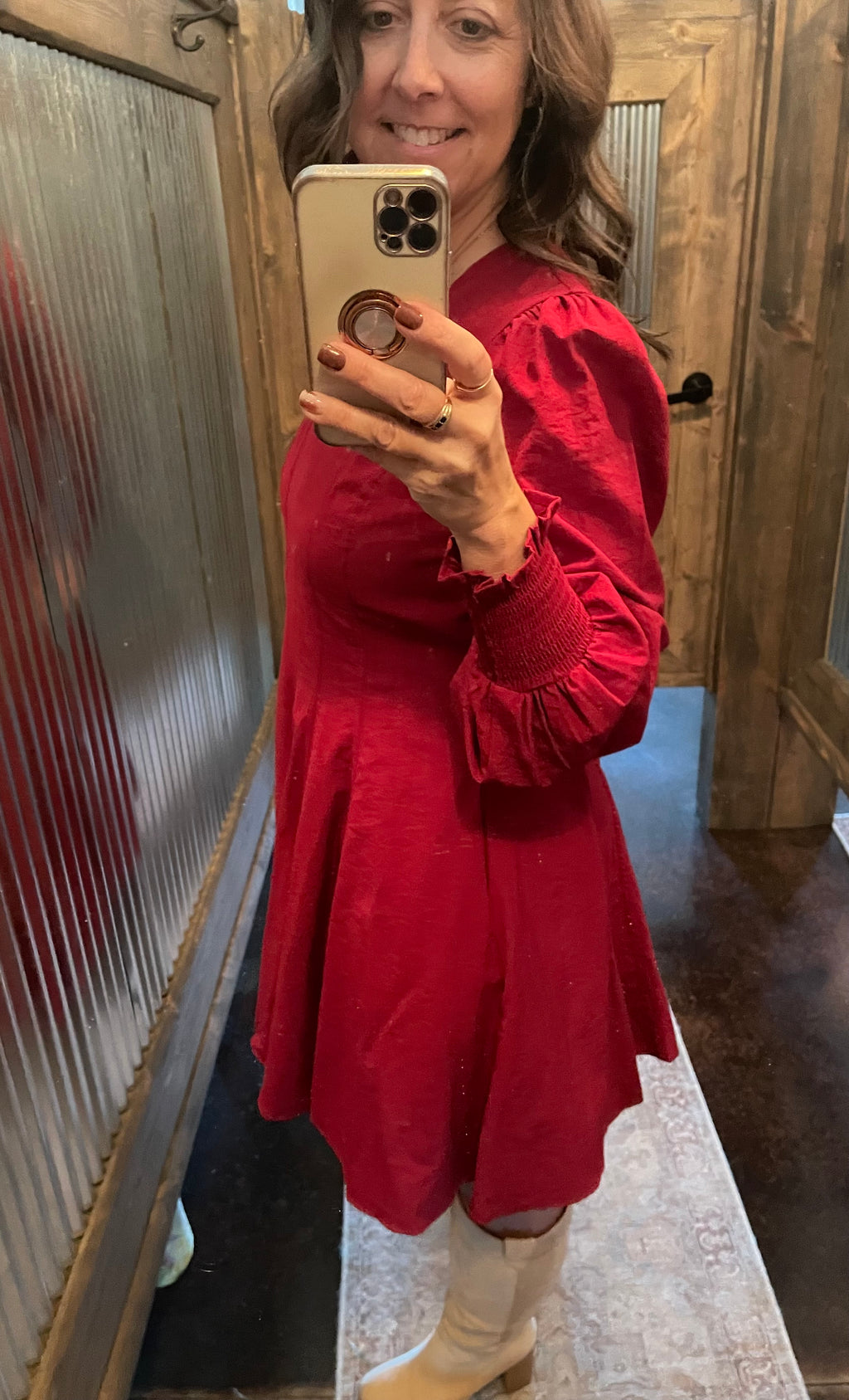 FIT AND FLARE MINI DRESS