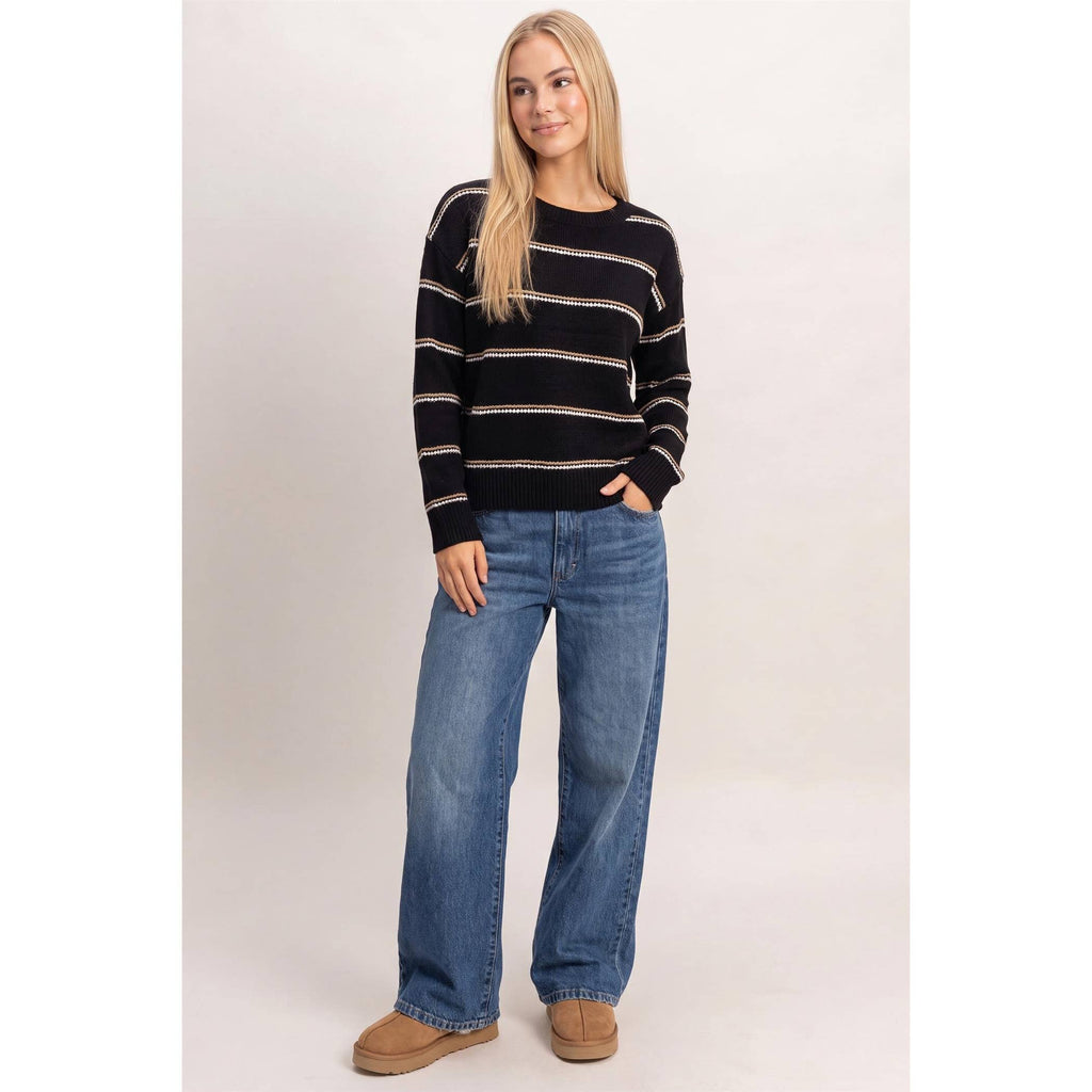Striped Crew Neck Sweater