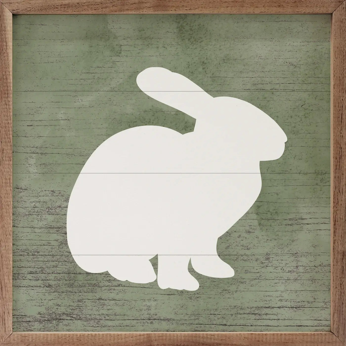 Sitting Bunny Green: 4 x 4 x 1