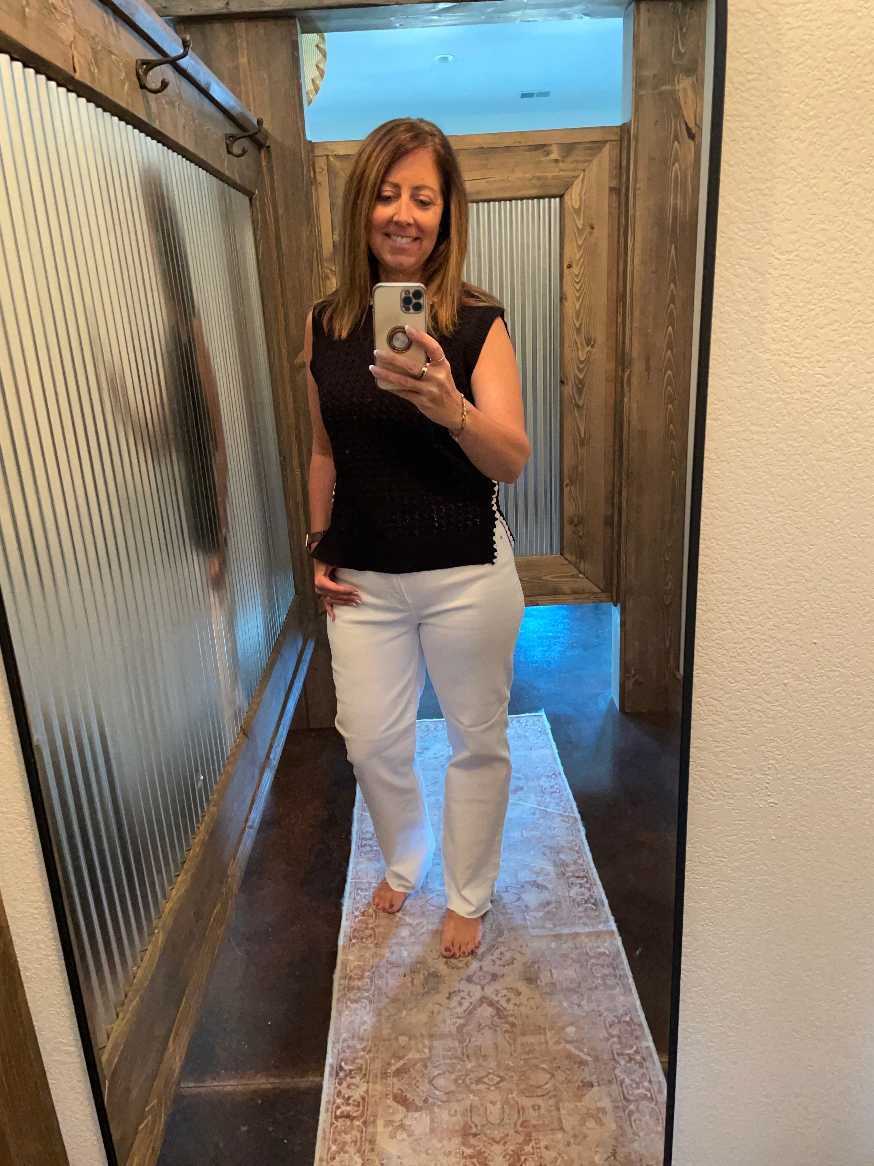 Risen HR Raw Hem Slit Straight Pants