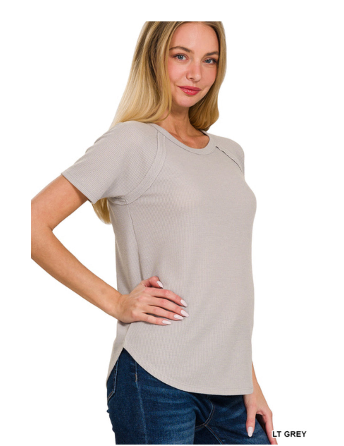 Baby Waffle Short Sleeve Top