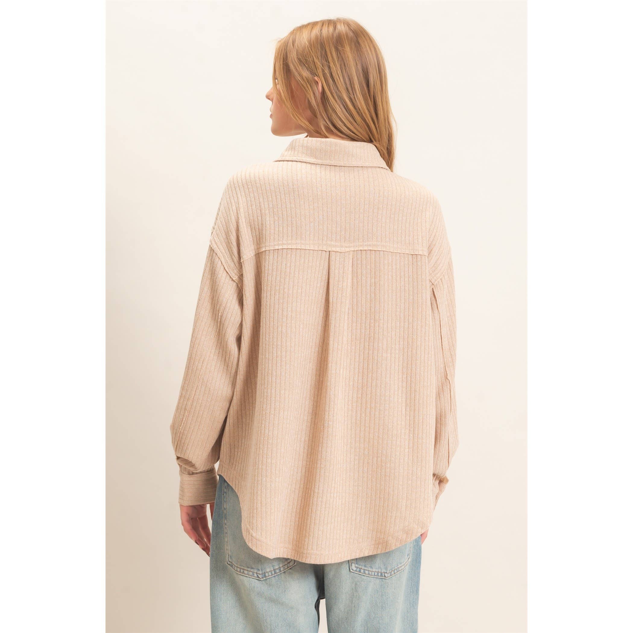 Corduroy Button-Up Shirt