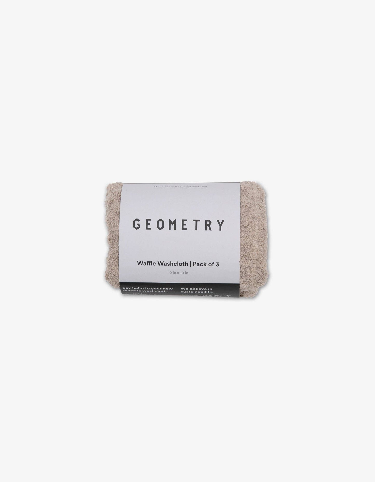 Geometry Waffle Washcloth Set