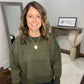 Exposed Seam Two-Tone Sweater