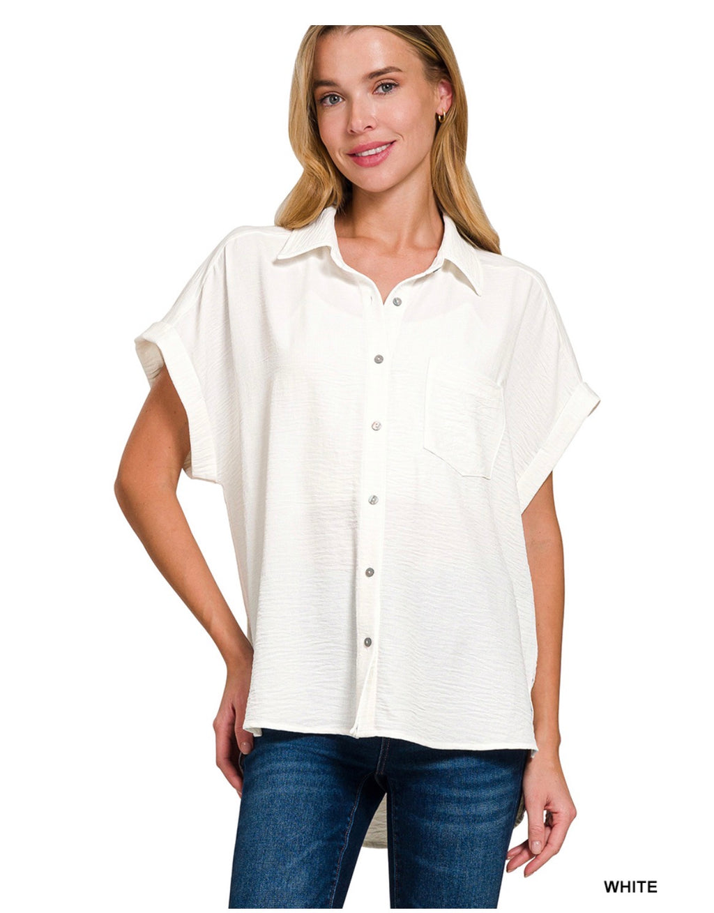 Woven Button Down Shirt