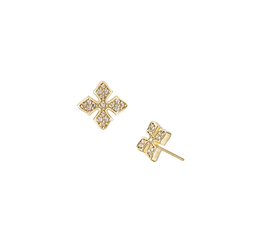 Shine Bright Cross Stud Earrings