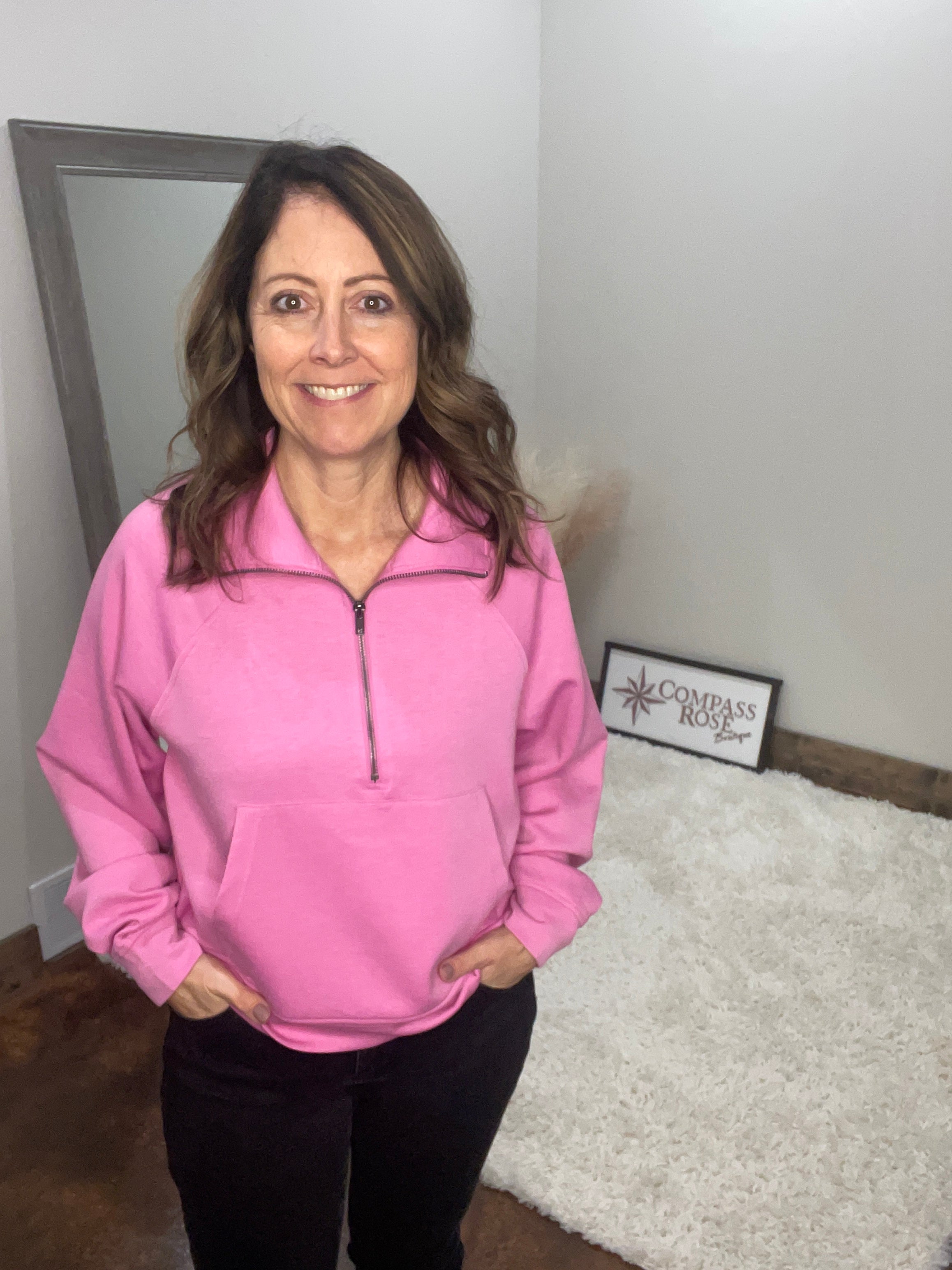 Scuba Half Zip Pullover w/ Kangaroo Pocket