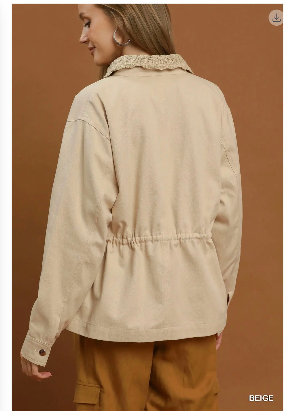 Collar Scalloped Detailed Jacket