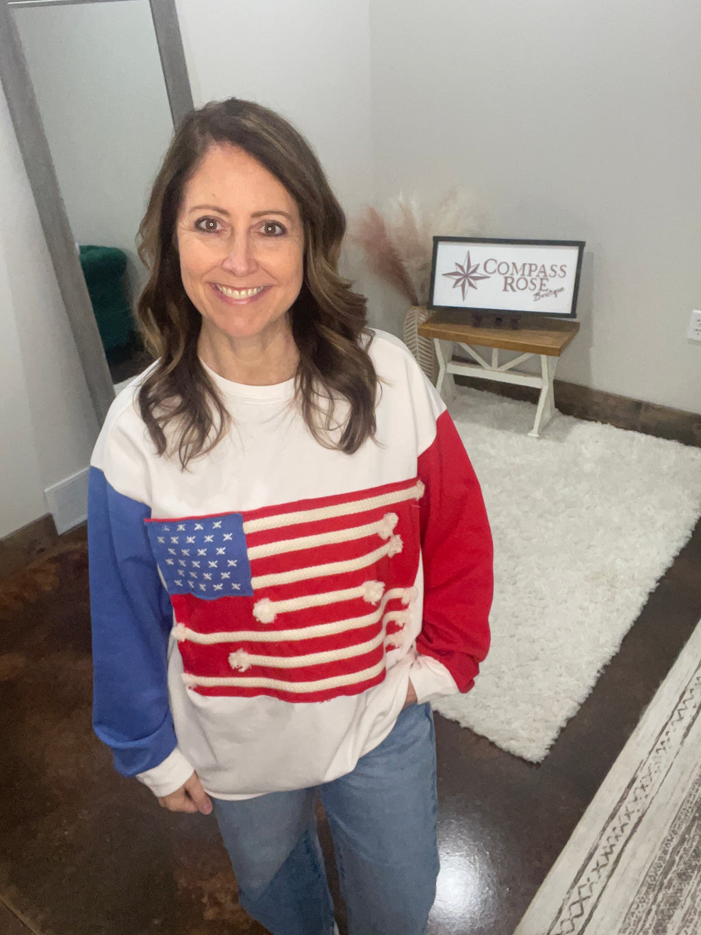 American Flag Sweatshirt
