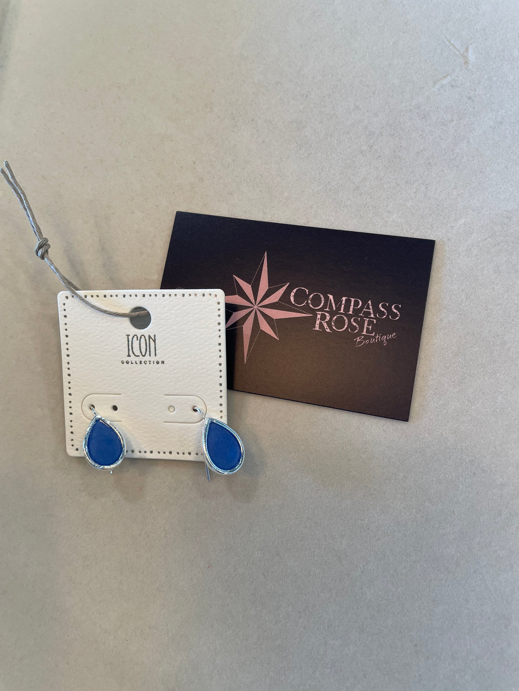 Blue Teardrop Earrings