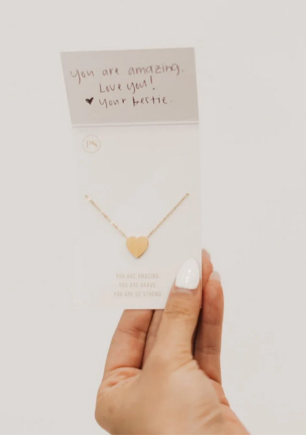 Salty Heart Gift Necklace - WATERPROOF