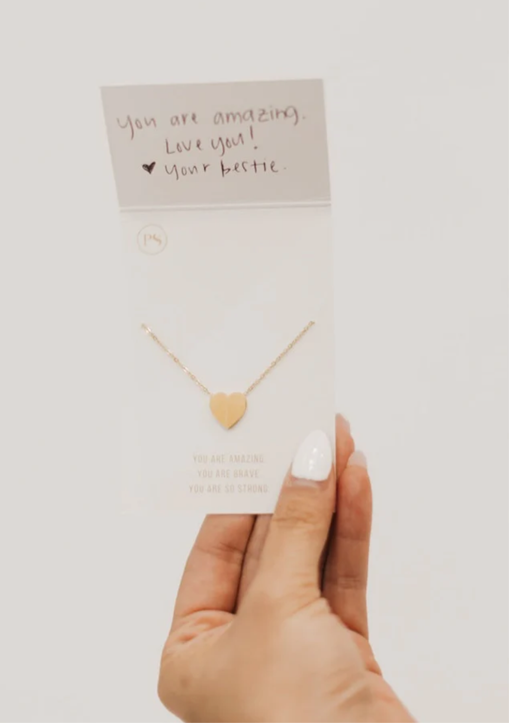 Salty Heart Gift Necklace - WATERPROOF