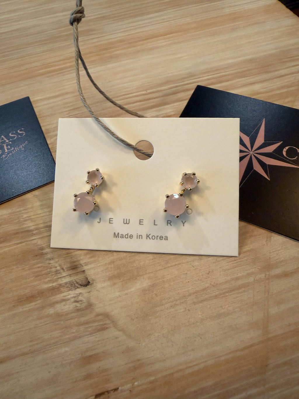 Cubic CZ Twin Earrings