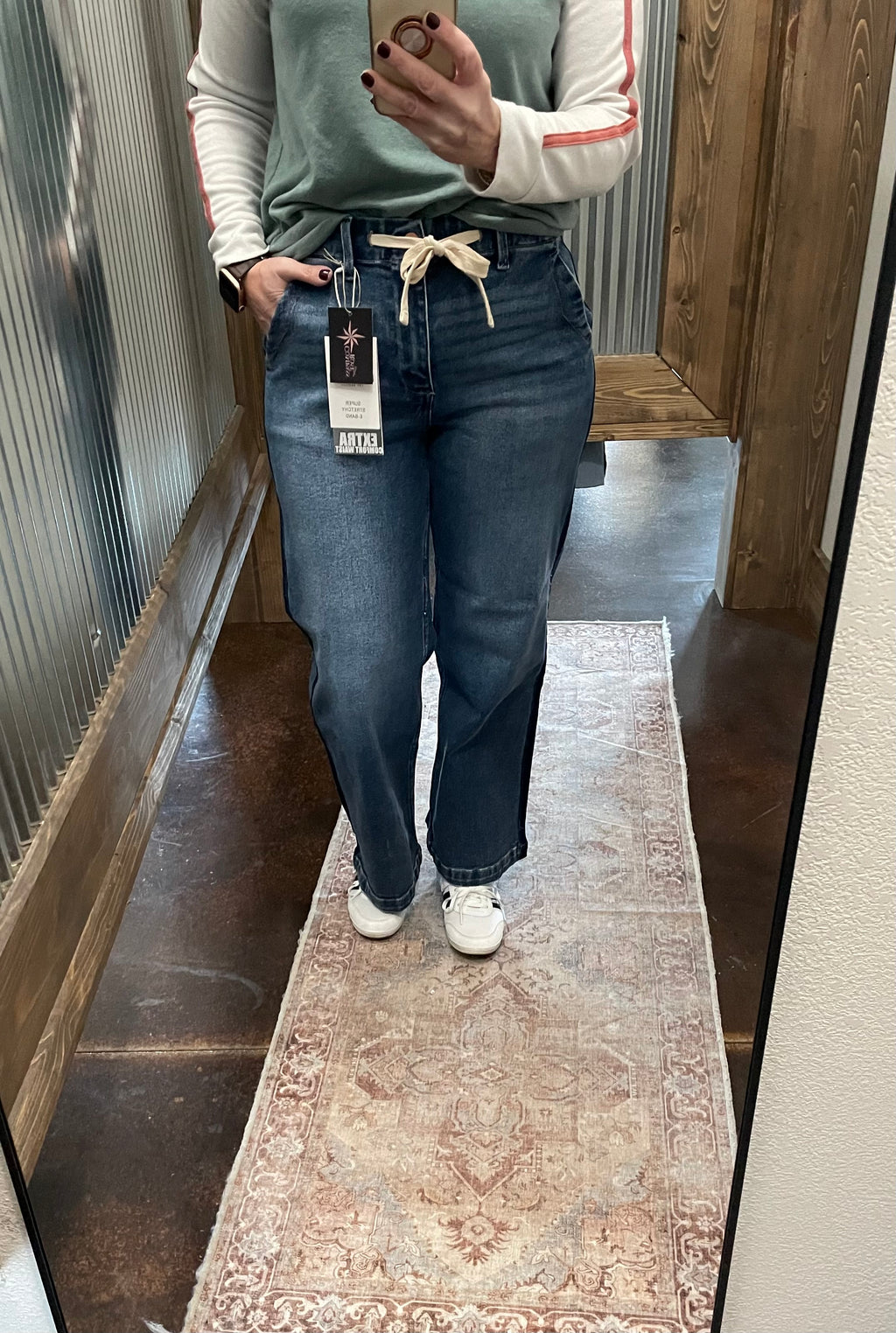 Risen Tummy Control HR Crop Wide Pants
